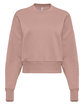 Next Level Apparel Ladies' Heavyweight Sweatshirt desert pink OFFront