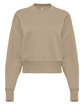 Next Level Apparel Ladies' Heavyweight Sweatshirt tan OFFront