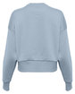 Next Level Apparel Ladies' Heavyweight Sweatshirt stonewash denim OFBack