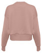 Next Level Apparel Ladies' Heavyweight Sweatshirt desert pink OFBack