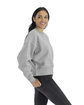 Next Level Apparel Ladies' Heavyweight Sweatshirt heather gray ModelSide