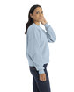 Next Level Apparel Ladies' Heavyweight Sweatshirt stonewash denim ModelSide