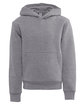 Next Level Apparel Youth Fleece Pullover Hooded Sweatshirt heather gray OFFront