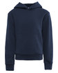 Next Level Apparel Youth Fleece Pullover Hooded Sweatshirt midnight navy OFFront