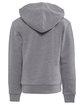 Next Level Apparel Youth Fleece Pullover Hooded Sweatshirt heather gray OFBack