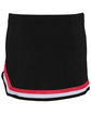 Augusta Sportswear Girls' Pike Skirt black/ red/ wht ModelBack