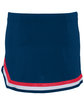 Augusta Sportswear Girls' Pike Skirt navy /red/ white ModelBack