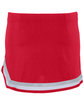 Augusta Sportswear Girls' Pike Skirt red/ wh/ mtl slv ModelBack