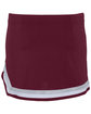 Augusta Sportswear Girls' Pike Skirt mrn/ wht/ mtl sv ModelBack