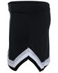 Augusta Sportswear Girls' Pike Skirt blk/ wh/ mtl slv ModelSide