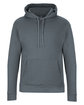 Next Level Apparel Unisex Malibu Pullover Hooded Sweatshirt heathr slate blu OFFront