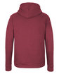 Next Level Apparel Unisex Malibu Pullover Hooded Sweatshirt heather cardinal OFBack