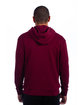 Next Level Apparel Adult Sueded French Terry Pullover Sweatshirt maroon ModelBack