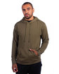 Next Level Apparel Adult Sueded French Terry Pullover Sweatshirt military green ModelQrt