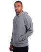 Next Level Apparel Adult Sueded French Terry Pullover Sweatshirt heather gray ModelSide