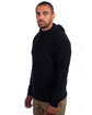 Next Level Apparel Adult Sueded French Terry Pullover Sweatshirt black ModelSide