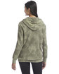 Alternative Unisex Washed Terry Challenger Sweatshirt olive ton tie dy ModelBack