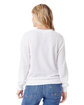 Alternative Ladies' Washed Terry Throwback Pullover Sweatshirt white ModelBack