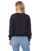 Alternative Ladies' Washed Terry Throwback Pullover Sweatshirt black ModelBack