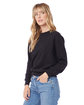 Alternative Ladies' Washed Terry Throwback Pullover Sweatshirt black ModelSide