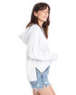 Alternative Ladies' Washed Terry Studio Hooded Sweatshirt white ModelSide