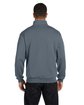 Jerzees Adult NuBlend Quarter-Zip Cadet Collar Sweatshirt charcoal grey ModelBack