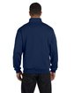 Jerzees Adult NuBlend Quarter-Zip Cadet Collar Sweatshirt j navy ModelBack