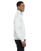 Jerzees Adult NuBlend Quarter-Zip Cadet Collar Sweatshirt white ModelSide
