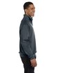Jerzees Adult NuBlend Quarter-Zip Cadet Collar Sweatshirt black heather ModelSide