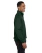 Jerzees Adult NuBlend Quarter-Zip Cadet Collar Sweatshirt forest green ModelSide