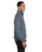 Jerzees Adult NuBlend Quarter-Zip Cadet Collar Sweatshirt charcoal grey ModelSide