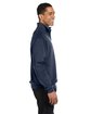 Jerzees Adult NuBlend Quarter-Zip Cadet Collar Sweatshirt vintage htr navy ModelSide