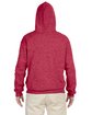 Jerzees Adult NuBlend FleecePullover Hooded Sweatshirt vintage hth red ModelBack