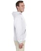 Jerzees Adult NuBlend FleecePullover Hooded Sweatshirt white ModelSide