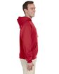Jerzees Adult NuBlend FleecePullover Hooded Sweatshirt true red ModelSide