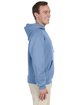 Jerzees Adult NuBlend FleecePullover Hooded Sweatshirt light blue ModelSide