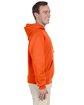 Jerzees Adult NuBlend FleecePullover Hooded Sweatshirt safety orange ModelSide