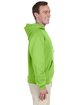 Jerzees Adult NuBlend FleecePullover Hooded Sweatshirt neon green ModelSide