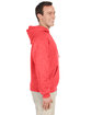 Jerzees Adult NuBlend FleecePullover Hooded Sweatshirt retro hth coral ModelSide