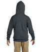 Jerzees Youth NuBlend Fleece Pullover Hooded Sweatshirt black heather ModelBack