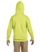 Jerzees Youth NuBlend Fleece Pullover Hooded Sweatshirt safety green ModelBack