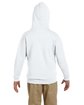 Jerzees Youth NuBlend Fleece Pullover Hooded Sweatshirt ash ModelBack