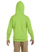 Jerzees Youth NuBlend Fleece Pullover Hooded Sweatshirt neon green ModelBack