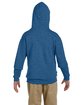 Jerzees Youth NuBlend Fleece Pullover Hooded Sweatshirt vint htr blue ModelBack