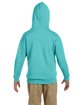 Jerzees Youth NuBlend Fleece Pullover Hooded Sweatshirt scuba blue ModelBack
