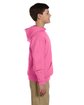 Jerzees Youth NuBlend Fleece Pullover Hooded Sweatshirt neon pink ModelSide