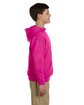 Jerzees Youth NuBlend Fleece Pullover Hooded Sweatshirt cyber pink ModelSide