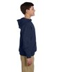 Jerzees Youth NuBlend Fleece Pullover Hooded Sweatshirt vin htr navy ModelSide