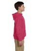 Jerzees Youth NuBlend Fleece Pullover Hooded Sweatshirt vint htr red ModelSide