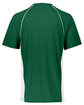 Augusta Sportswear Youth True Hue Technology Limit Baseball/Softball Jersey dark green/ wht ModelBack